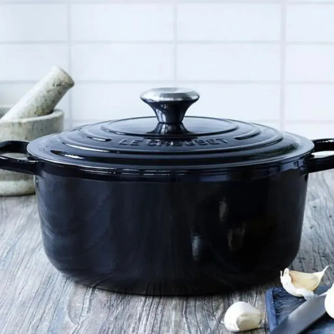 Panela Le Creuset Redonda Signature Black Onyx 4,2L 24cm