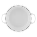 Panela Le Creuset Redonda Signature Branca com Pegador Dourado 4,2L 24cm