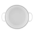 Panela Le Creuset Redonda Signature Branco com Pegador Dourado 2,4L 20cm