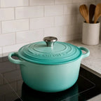 Panela Le Creuset Redonda Signature Cool Mint 1,8L 18cm