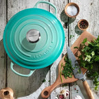 Panela Le Creuset Redonda Signature Cool Mint 1,8L 18cm