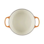 Panela Le Creuset Redonda Signature Flamme Dorée com Pegador Dourado 6,7L 28cm