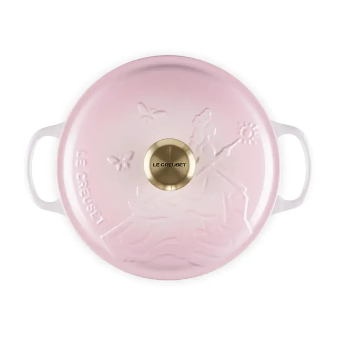 Panela Le Creuset Redonda Signature Glinda Wicked Collection Shell Pink 4,2L 24cm