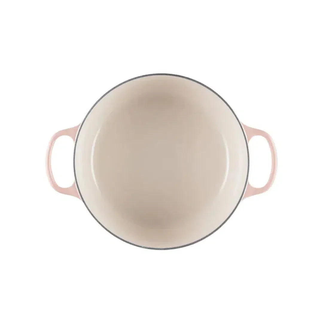 Panela Le Creuset Redonda Signature Peche com Pegador Dourado 2,4L 20cm