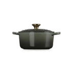 Panela Le Creuset Redonda Signature Thyme com Pegador Dourado 2,4L 20cm