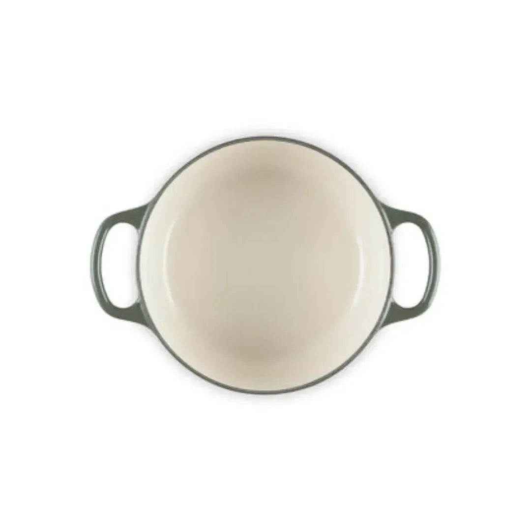 Panela Le Creuset Redonda Signature Thyme com Pegador Dourado 2,4L 20cm