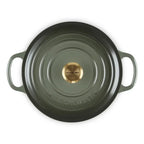 Panela Le Creuset Redonda Signature Thyme com Pegador Dourado 4,2L 24cm