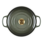 Panela Le Creuset Redonda Signature Thyme com Pegador Dourado 5,3L 26cm