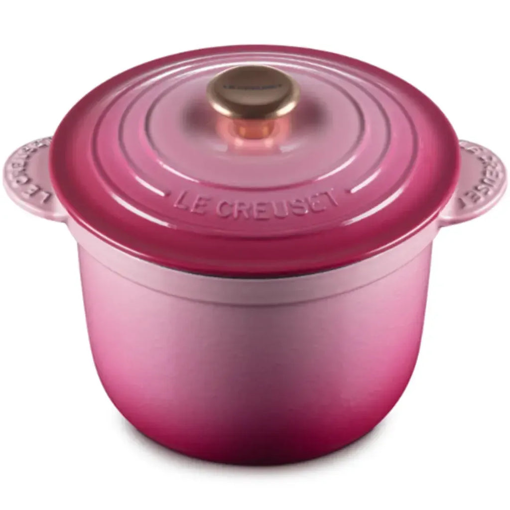 Panela Le Creuset para Arroz Sem Tampa Interna Berry com Pegador Dourado 2,8L 20cm