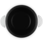Panela Le Creuset para Arroz Sem Tampa Interna Branca com Pegador Dourado 2L 18cm