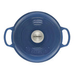 Panela Le Creuset para Pão Signature 24cm Azul Marseille