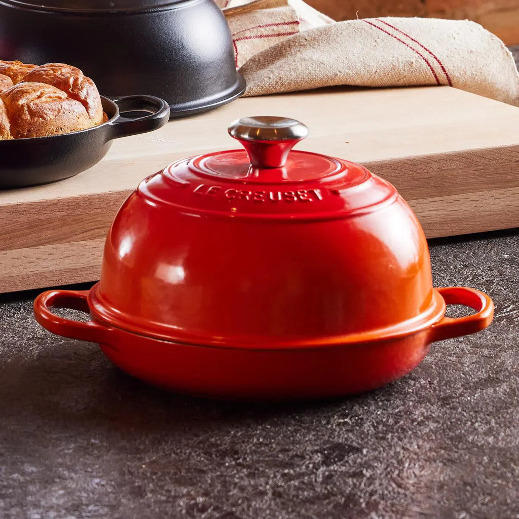 Panela Le Creuset para Pão Signature 24cm Azul Marseille