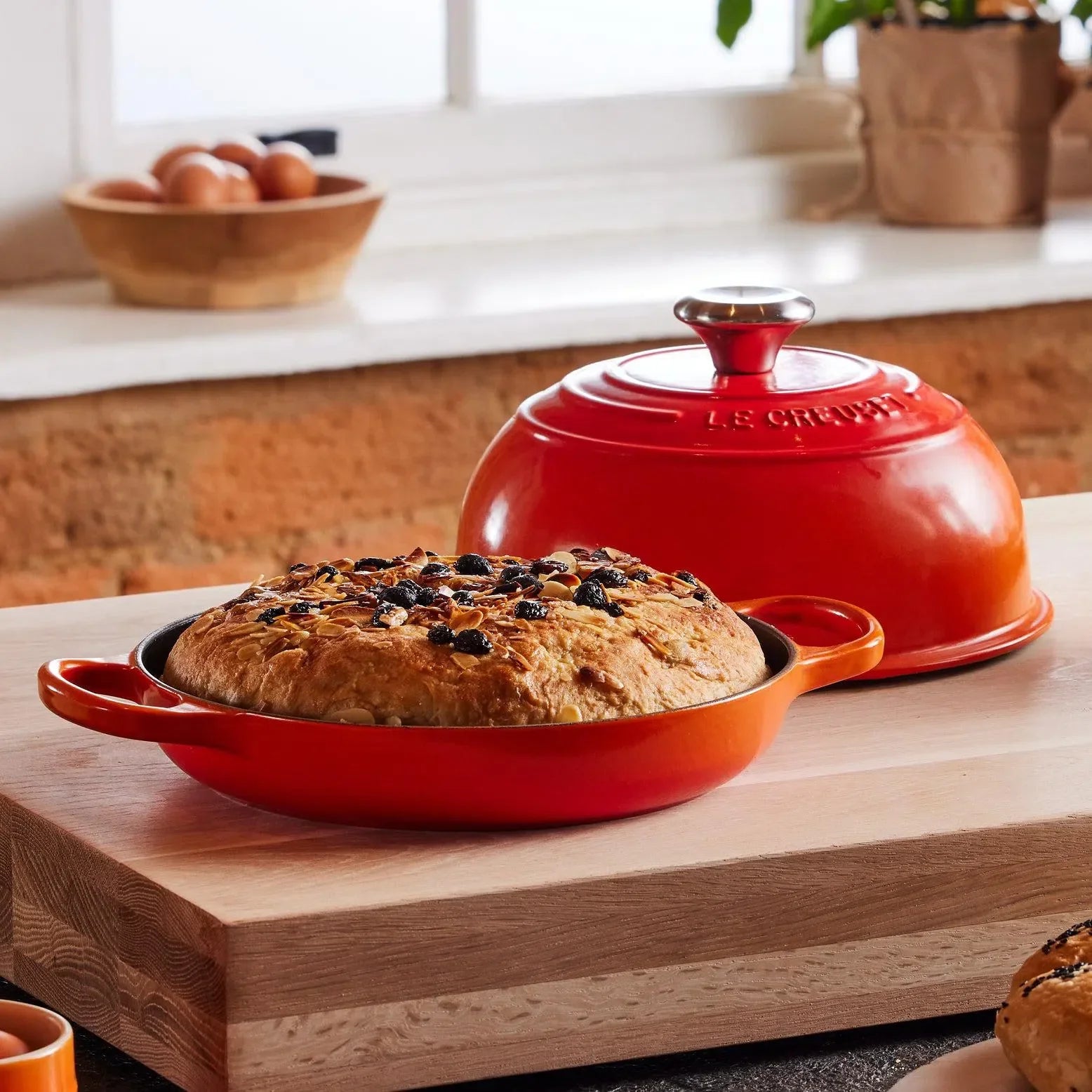 Panela Le Creuset para Pão Signature 24cm Azul Marseille