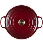 Panela Le Creuset para Risotto Signature Rhone com Pegador Dourado 6,2L 30cm