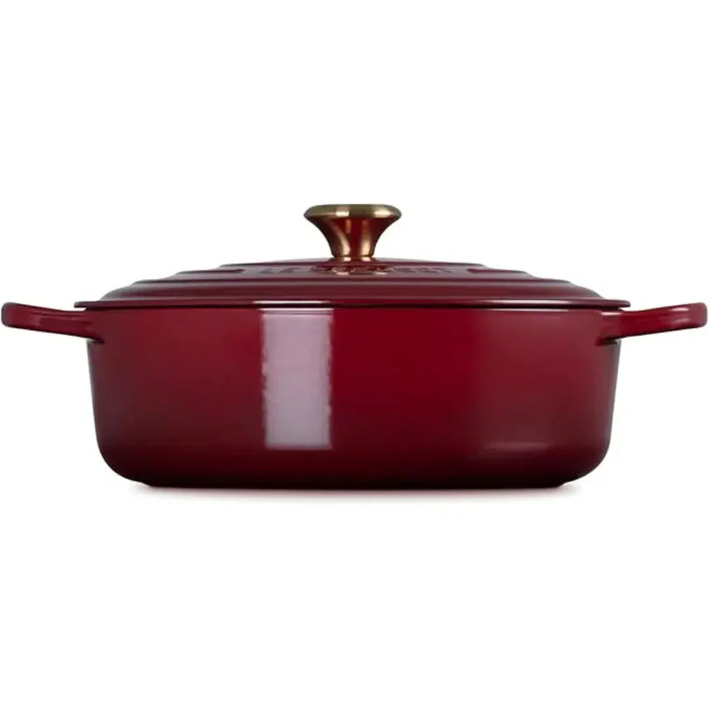 Panela Le Creuset para Risotto Signature Rhone com Pegador Dourado 6,2L 30cm