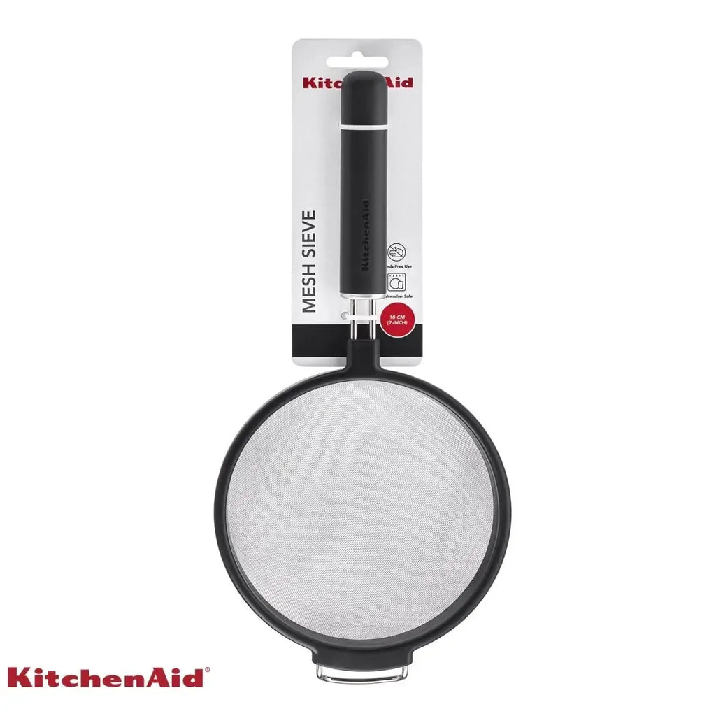 Peneira Aço Inox Coar Polvilhar Preta KitchenAid