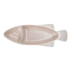 Petisqueira Pequena Melamina Formato Peixe Perola 25,8x9,3x2,5cm