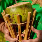 Porta Coco de Bambu