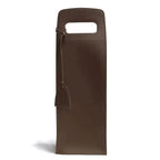 Porta Garrafa Simples Couro Ecológico Montana Preto Atelier