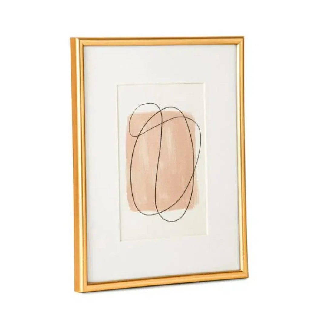 Porta-Retrato em PVC Dourado 10x15cm Mart