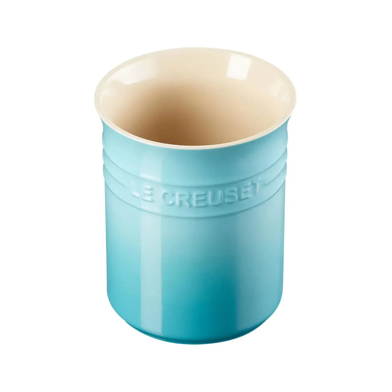 Porta Utensílios Grande Cerâmica Clássico Azul Caribe 2,3L Le Creuset