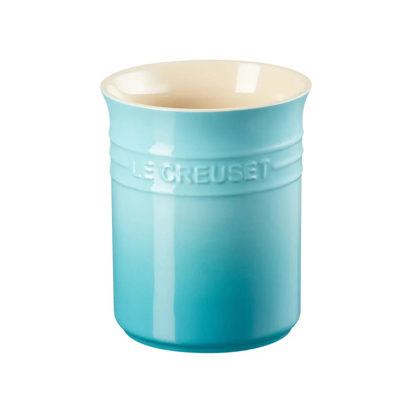 Porta Utensílios Grande Cerâmica Clássico Azul Caribe 2,3L Le Creuset