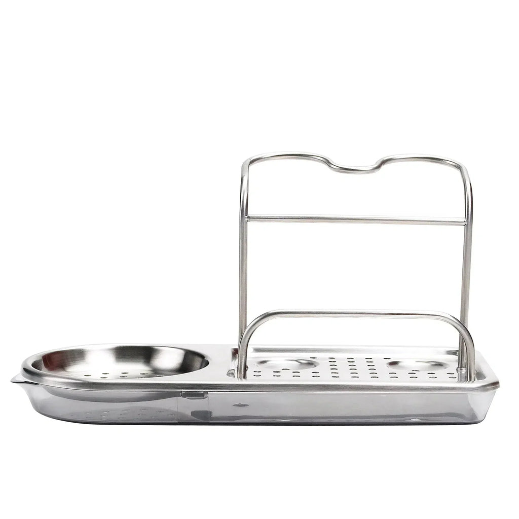 Porta Utensílios Pia com Bandeja Removivel Inox 26cm OXO