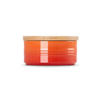 Pote Cerâmica com Tampa de Madeira Scandinavia Laranja 420ml Le Creuset