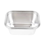 Pote Hermético Retangular em Inox com Tampa 1L Kenya