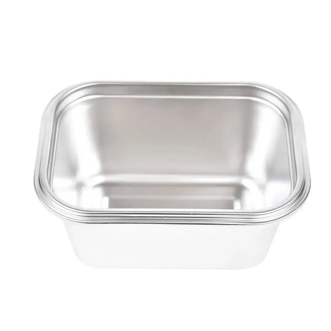 Pote Hermético Retangular em Inox com Tampa 1L Kenya