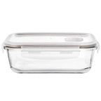 Pote Hermético Retangular em Vidro Borossilicato com Tampa 1520ml Dynasty