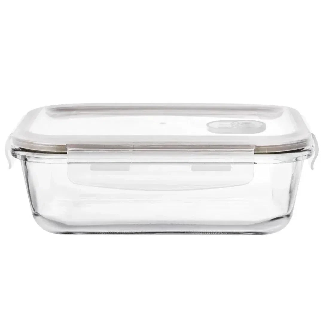 Pote Hermético Retangular em Vidro Borossilicato com Tampa 1520ml Dynasty