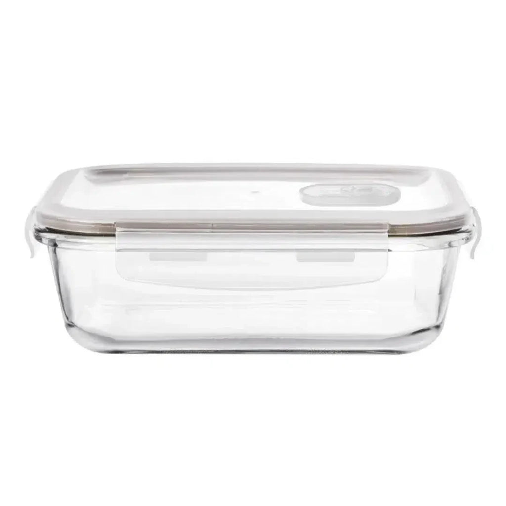 Pote Hermético Retangular em Vidro Borossilicato com Tampa 1520ml Dynasty
