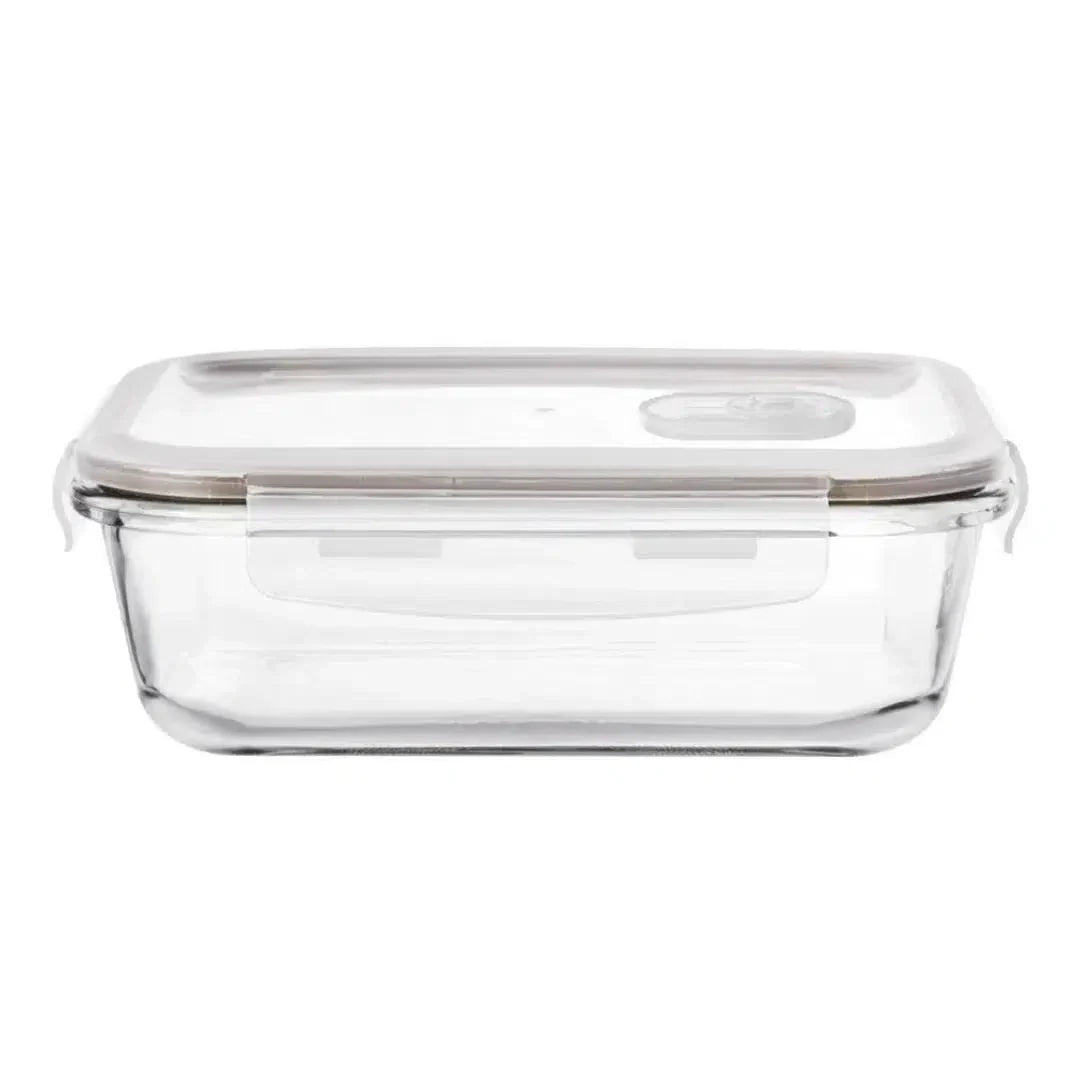 Pote Hermético Retangular em Vidro Borossilicato com Tampa 1520ml Dynasty