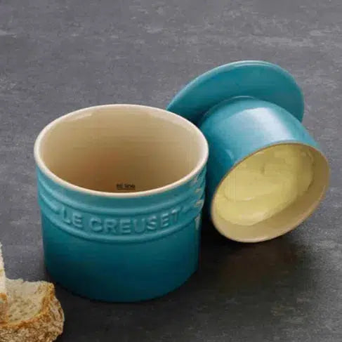 Pote para Manteiga Cerâmica Azul Caribe Le Creuset