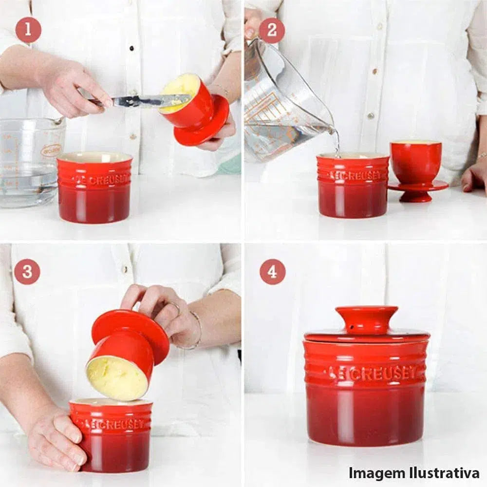 Pote para Manteiga Cerâmica Azure Le Creuset