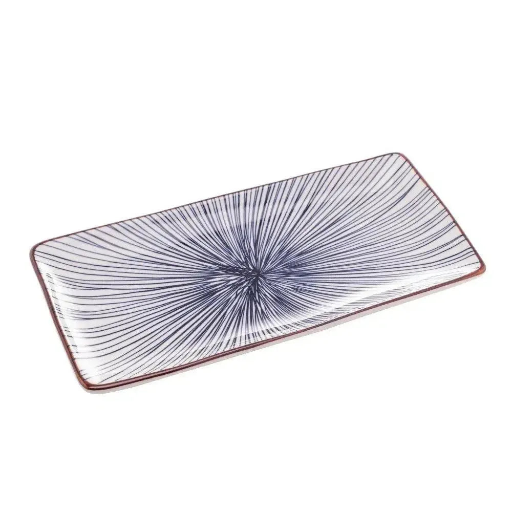 Prato Retangular Porcelana Koji 25x12cm