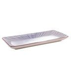 Prato Retangular Porcelana Koji 25x12cm