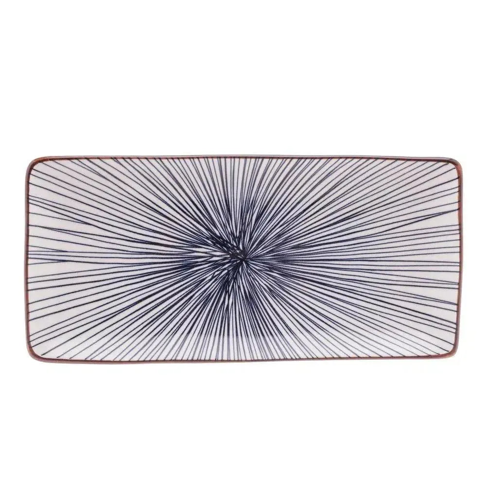 Prato Retangular Porcelana Koji 25x12cm