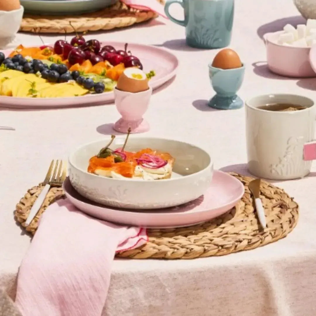Prato de Sobremesa Cerâmica 22cm Sphere Jardin Shell Pink Le Creuset