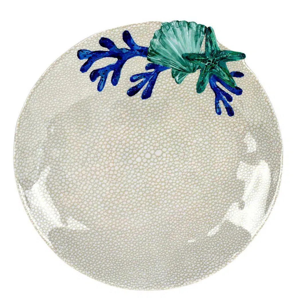 Prato de Sobremesa Melamina Desenho Estrela do Mar 23,5cm