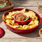 Prato para Aperitivo Cerâmica Signature 34cm Vermelho Le Creuset