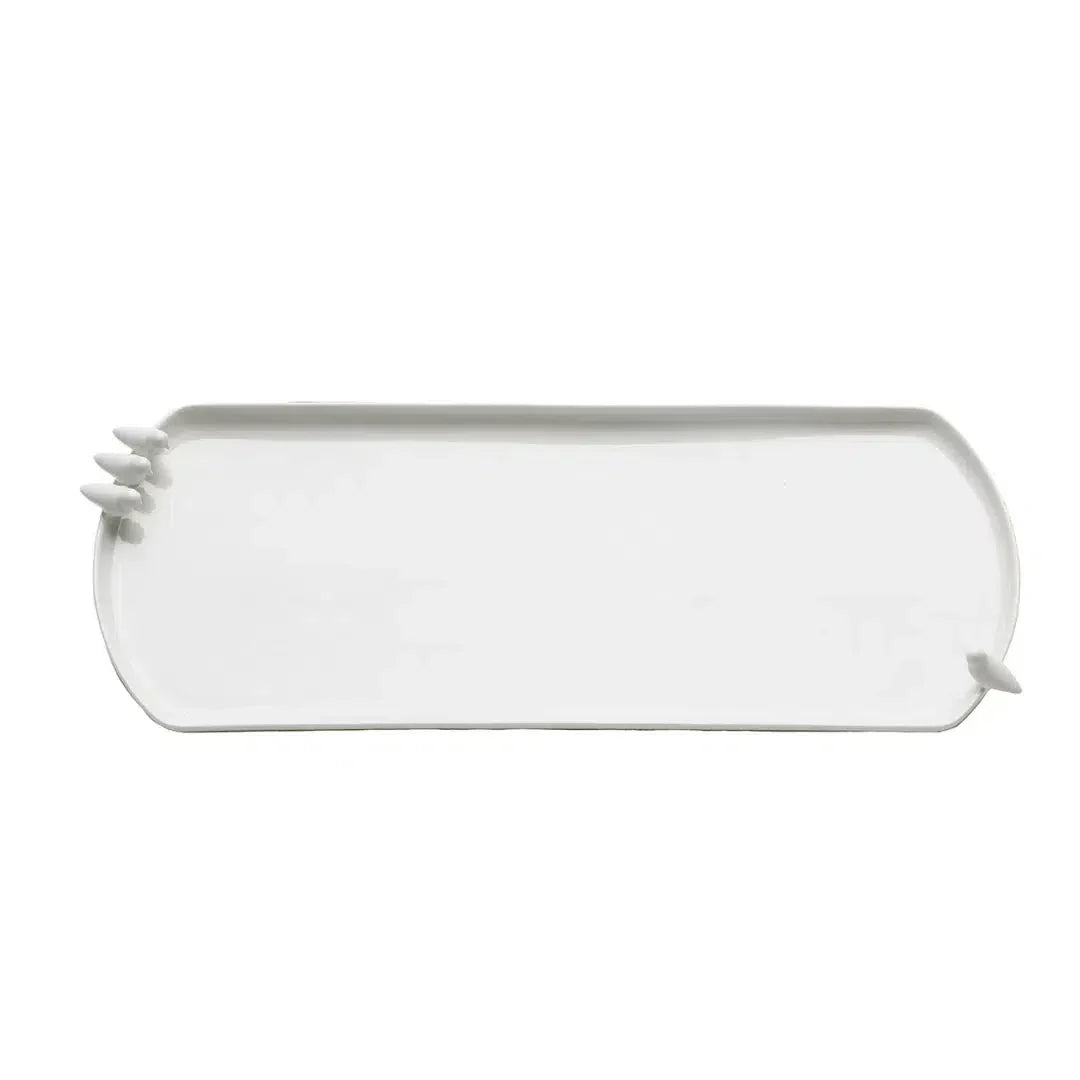 Prato para Bolo Porcelana Birds 41x15x3,5cm