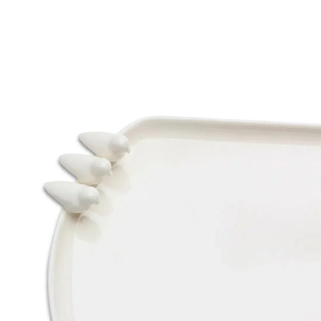 Prato para Bolo Porcelana Birds 41x15x3,5cm