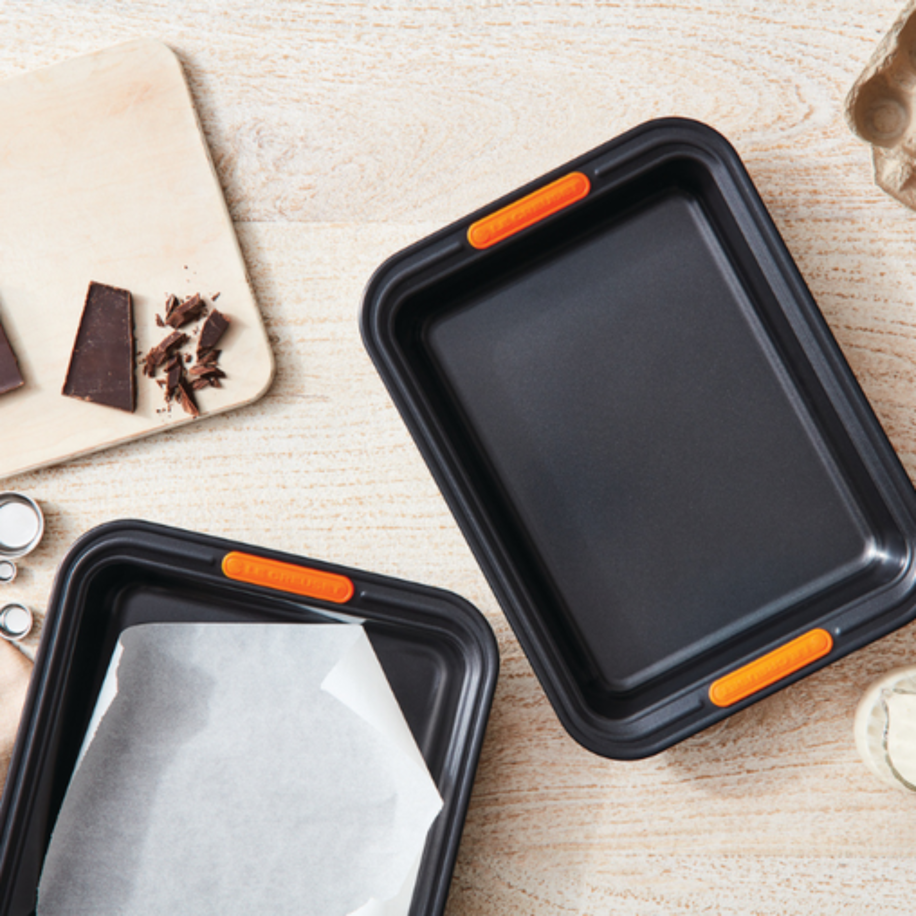 Conjunto 2 Formas Retangulares Metal Bakeware 28/33cm Le Creuset