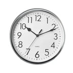 Relógio de Parede Branco / Prateado 26cm linha Refúgio