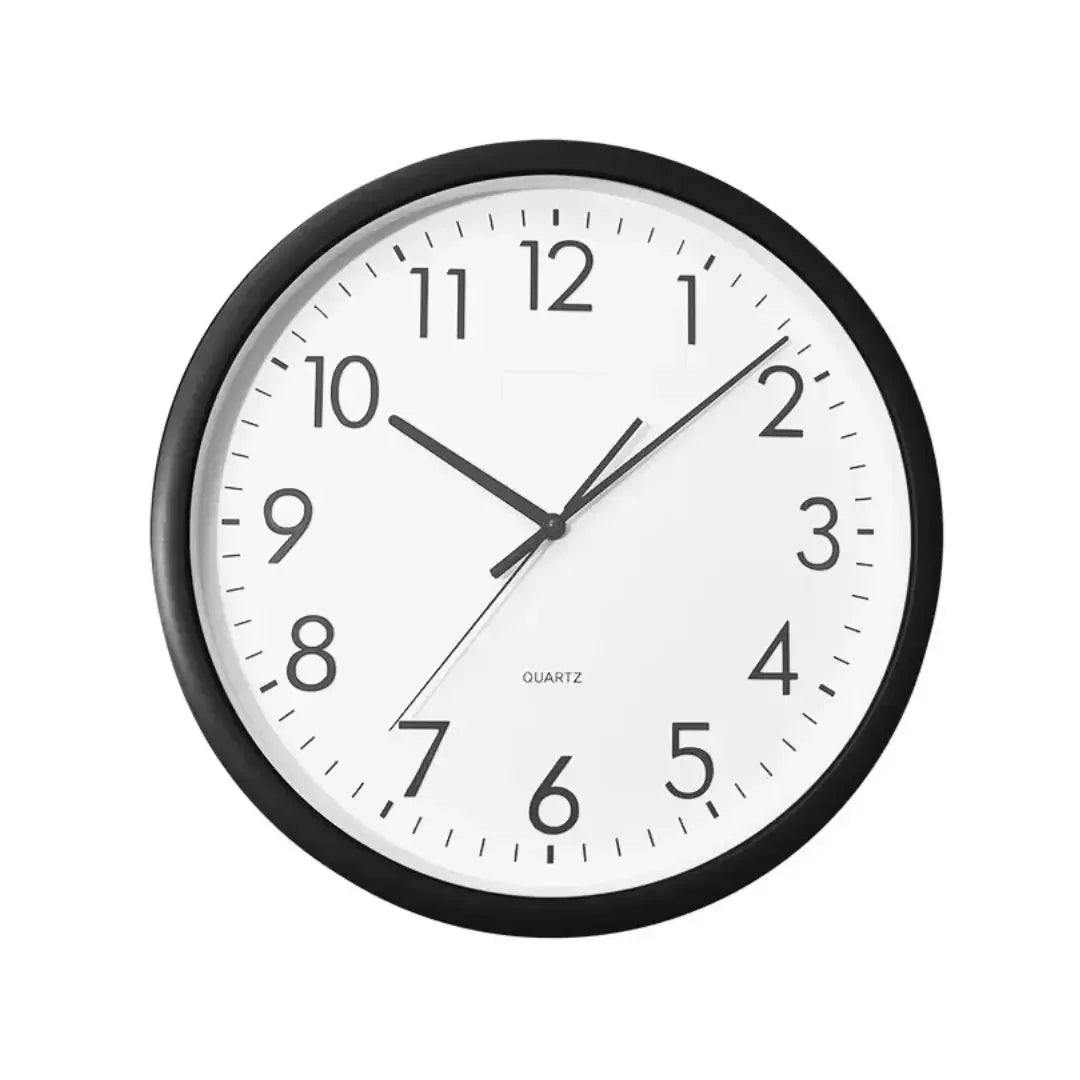 Relógio de Parede Branco / Preto 40cm linha Refúgio