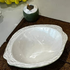 Saladeira Coco Cerâmica Itacare Verde 10x32x38cm Maison Blanche