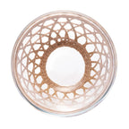 Saladeira de Vidro e Fibra Natural 24x24x13,5cm Wolff