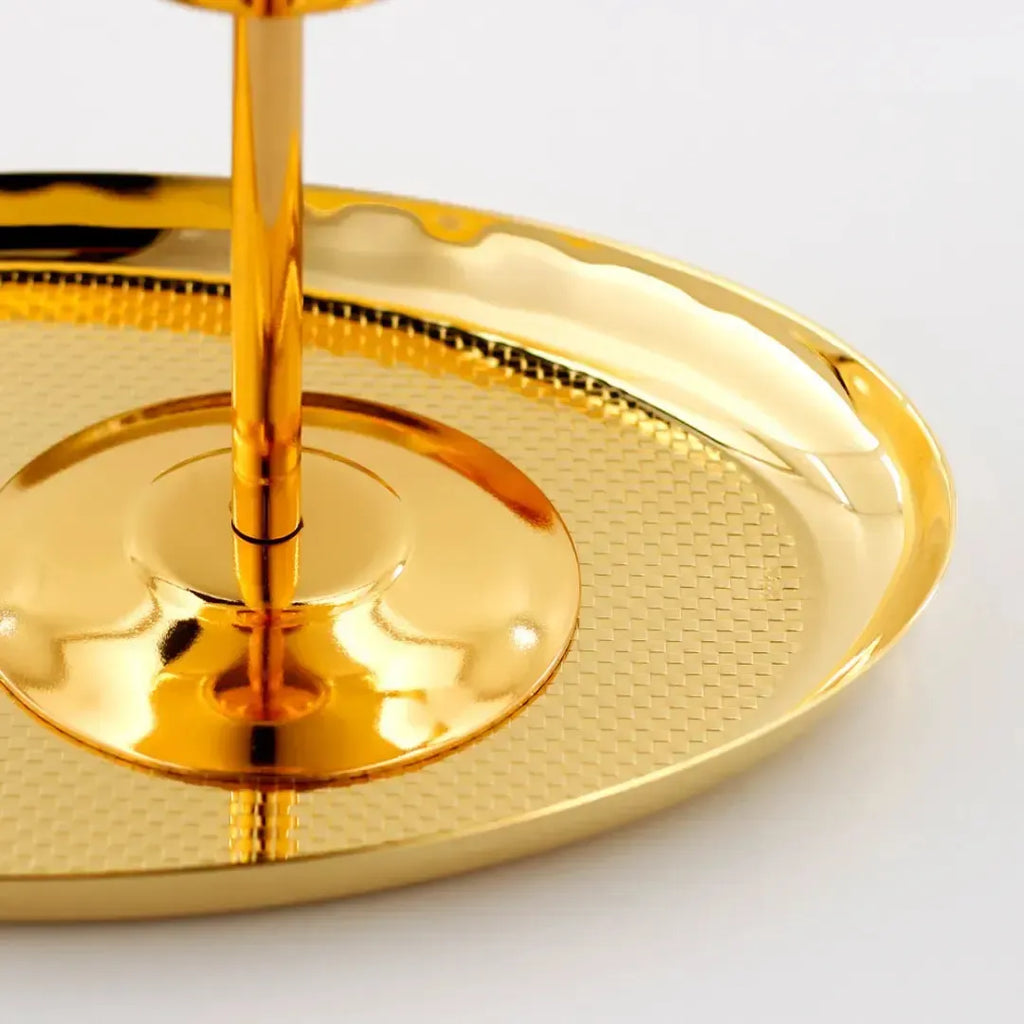 Salvinha Oval Sarezzo Inox com Revestimento em Ouro 24k Riva